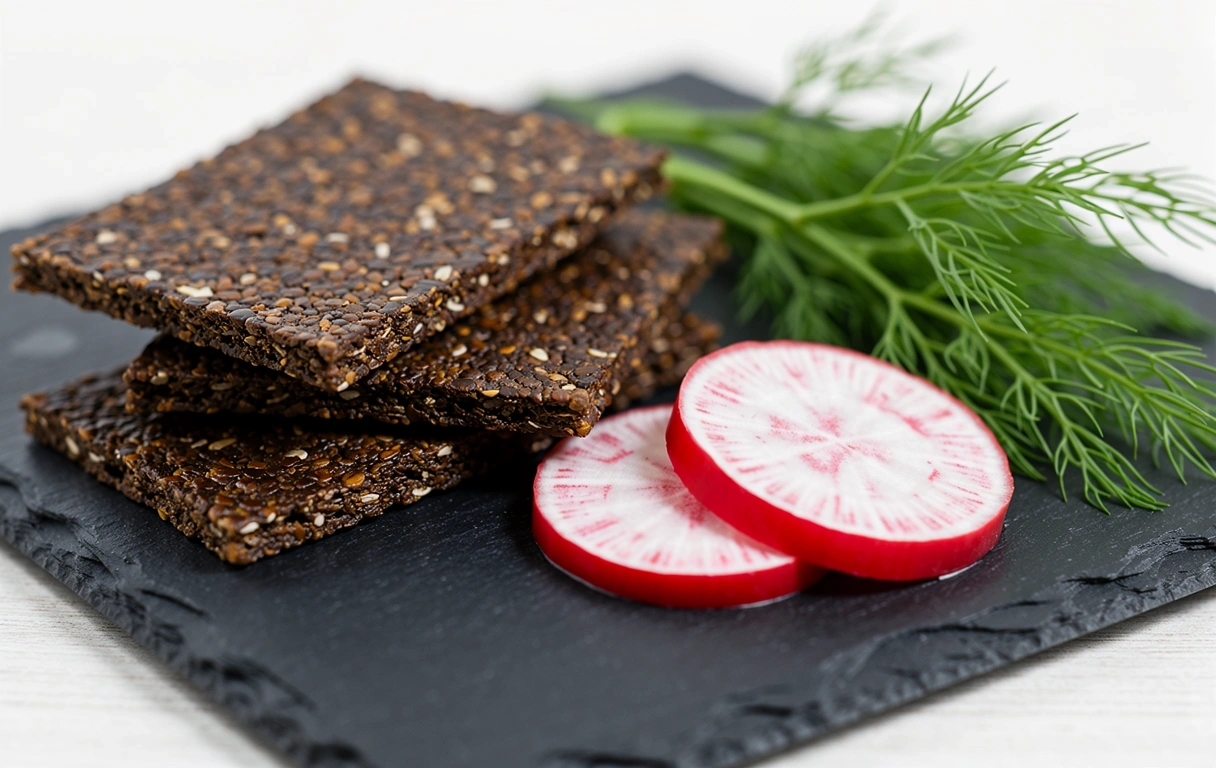 Tuoreita raaka-aineita lautasella